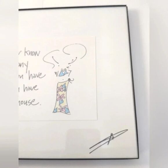 Mary Phillips Designs Signed Art "You never know how many friends.." 8" x 10" - Picture 9 of 14